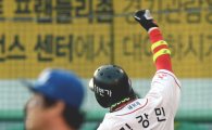 [포토] 김강민 '달아나는 쓰리런 홈런!'