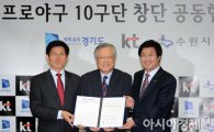 [포토] KT-수원시 '프로야구 10구단 창단을 위해'