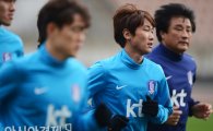 [포토] 최재수 '설레는 첫 대표팀 훈련'