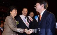 [포토]악수하는 박근혜-안철수 후보