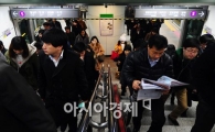 [포토]버스파업 취소됐지만 일찍 출근한 시민들