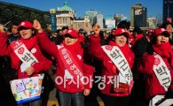[포토]서울역 광장을 가득 메운 박근혜 지지자들 