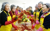 강진군자원봉사센터, 사랑의 김치담그기 봉사활동 펼쳐