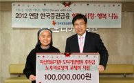 한국증권금융, 자선의료기관 의료장비 1억원 지원