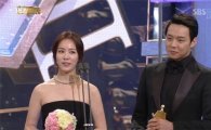 [SBS연기대상]박유천·한지민 커플, 나란히 3관왕 '저력'