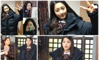 '학교2013' 박세영 한파패션? 핫팩·롱패딩에 담요까지