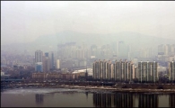 [포토]뿌옇게 흐린 서울 도심
