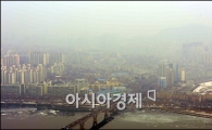 [포토]미세먼지 농도 높아진 서울 도심