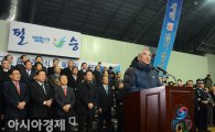 [포토] 2013 국가대표선수 훈련 개시식, 신년 인사하는 최광식 장관
