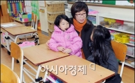 [포토]담임선생님과 대화 나누는 예비초등학생들