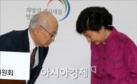 [포토]인사하는 박근혜 당선인, 김용준 총리 후보자