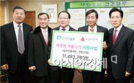 [포토]광주기독교교단협의회, 광주 남구에 따뜻한 겨울나기 성금 전달 