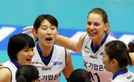 [포토] 득점 기쁨 나누는 IBK기업은행
