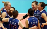 [포토] 승기 잡고 기뻐하는 도로공사 선수들