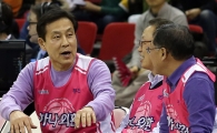 [포토] 여자프로농구 하나외환 경기 찾은 김정태 하나금융그룹 회장