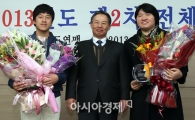 [포토] 장미란-사재혁 '대한역도연맹 특별상 수상'
