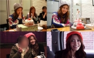 이윤지, 올해는 생일 파티 두 번···'싱글벙글'