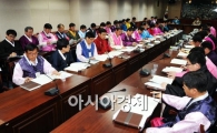 [포토]한복 입고 회의 참석 