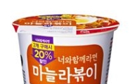 CU "컵라면 2개 사면 20% 깎아드려요"