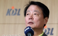 [포토] KBL 긴급 이사회, 브리핑하는 한선교 총재