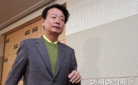 [포토] 굳은 표정의 한선교 KBL 총재