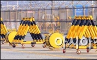 [포토]바리게이트 점검하는 군 장병들