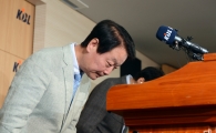 [포토] 고개 숙인 한선교 KBL 총재