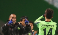 [포토] 파비오 감독대행 '김정우 최고야'