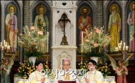 [포토]천주교 주교단, 새 교화 즉위 경축 미사