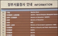 [포토]정부조직개편에 따른 안내판 교체