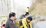 [포토]광주 남구, 방림2동 공한지 정비 수목 식재행사 개최 