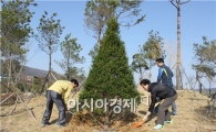보성군, 벌교 숲 공원 가꾸기 기념식수 식재 
