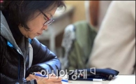 [포토]검정고시 시험보는 학생