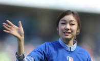 [포토] 축구장 찾은 김연아