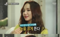 박민영 셀카 비법, 최대한 눈을 크게 뜨고 마인드컨트롤 하기