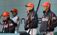 [포토] 굳은 표정의 김응용 감독