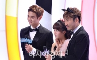 [포토]'음악중심 새 MC' 민호-김소현-노홍철