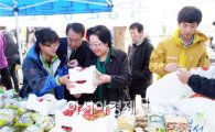 곡성 친환경 농산물  ‘서울시 벚꽃 축제’ 서 인기 짱