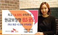 SK증권, 최고 14.55% 수익추구 원금보장형 ELS 공모
