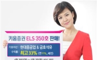 키움증권, 연 최고 11% 수익 ELS 350호 판매