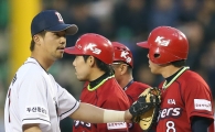 [포토] 오재원 '이러면 혹시 아웃?'