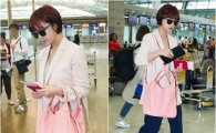 황정음 공항패션, '산뜻한 스타일링' 시선몰이 