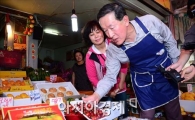 [포토]과일 상인된 허창수 회장