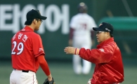 [포토] 김광현 강판시키는 이만수 감독