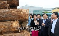 [포토]박준영 전남지사,  세원목재 방문