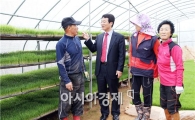 영농철 맞아 영농현장 방문에 나선 강진원 강진군수 ‘눈길’