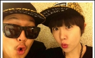 하하, 별과 커플모자 쓰고 '닭살 애정' 과시