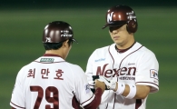 [포토] 김민성 '4타수 4안타, 물오른 타격감'