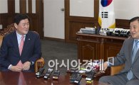 [포토]국회의장 만나는 최경환 신임 원내대표