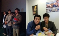 '고령화가족' 박해일-윤제문, 관객들에 '노래+선물' 화제